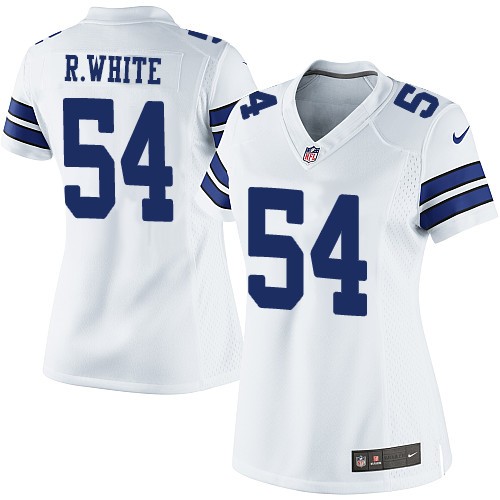 Women's Elite Randy White Nike Jersey White Road - #54 NFL Dallas Cowboys